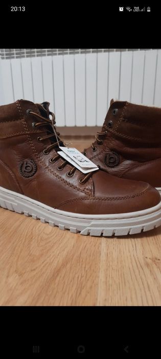 Buty trapery zimowe ocieplane brązowe 42 Bugatti