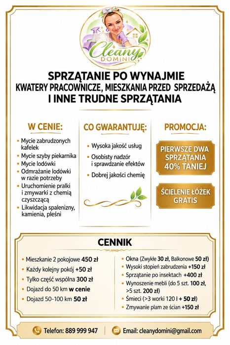 Sprzątanie, 40% Taniej, wysoka jakość, Ruda Śląska