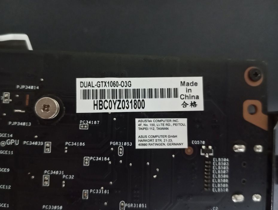 ASUS GTX 1060 OC 3Gb + Acrílico RGB ROG – Placa gráfica gaming 1080
