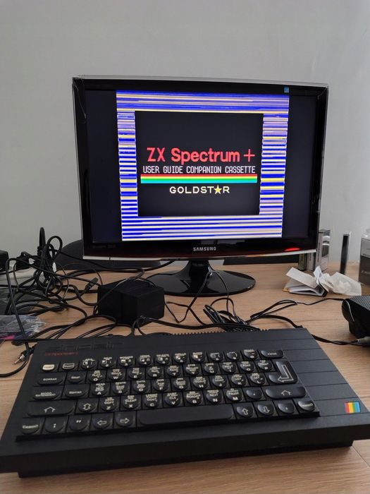 Rzadki ZX Spectrum+ Plus by Investronica + zasilacz i okablowanie