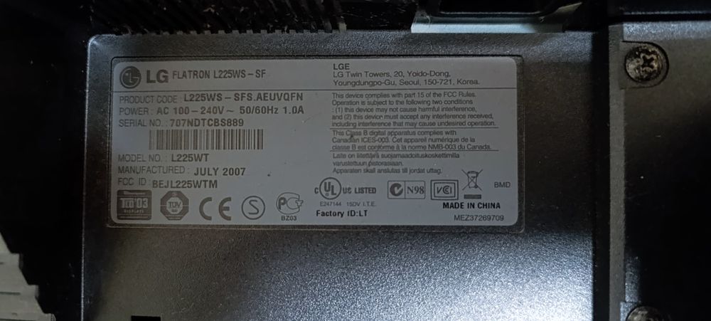 Монітор комп'ютера 22-23