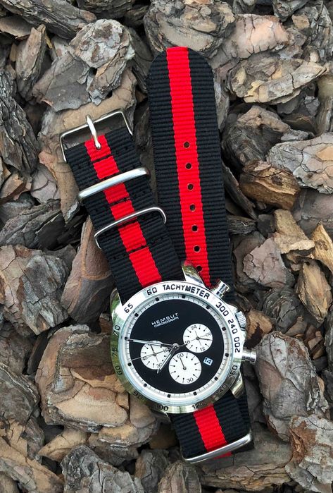 Кварцевые часы-хронограф  HEMSUT "панда"