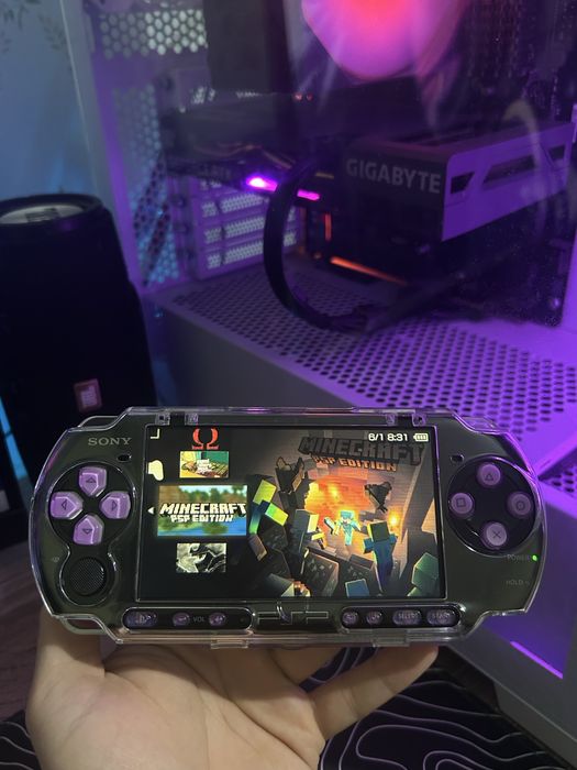 Psp 3000 64 гб + 120 игр + кейс / псп слим 3000