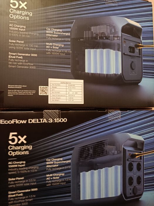 зарядна станція ecoflow delta 2 ecoflow delta 3 (1500) 1800w 3600w1500