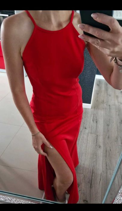 Maxi sukienka czerwona