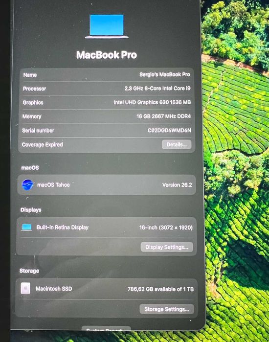 MacBook Pro 16″ (2019) — i9 / 16 GB / 1 TB