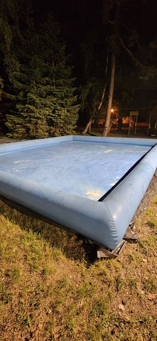 Basen dmuchany 10x8 m do kul wodnych / walców – do naprawy