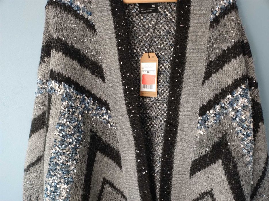 Medicine sweter damski - kardigan z cekinami, rozmiar M