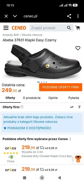 Klapki BHP Abeba easy