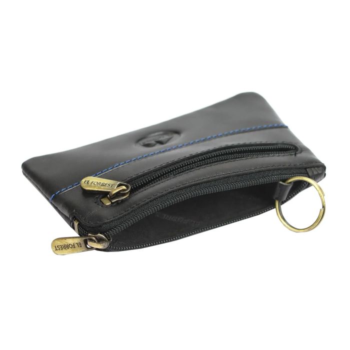 Etui na klucze EL FORREST czarny + niebieski