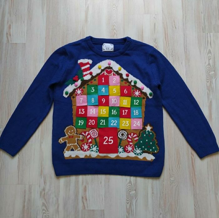 Новорічна кофта світшот світер реглан Atmosphere в размірі М та XL