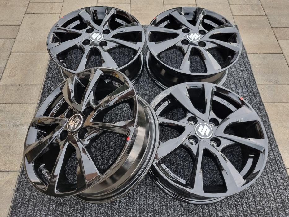 Suzuki 15 " Swift Ignis Alto Baleno 4x100 nowe felgi czarne alufelgi