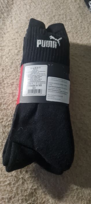 Skarpety męskie Puma r.39-42 nowe czarne