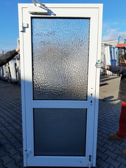 Drzwi aluminiowe 102x215 używane