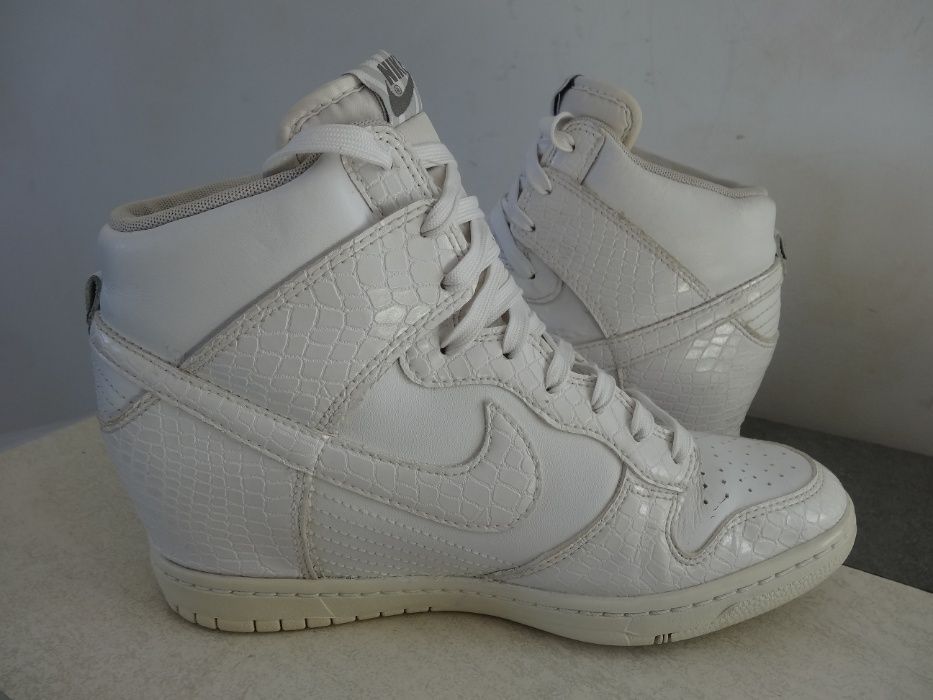 Buty Nike koturn roz. 40,5 koturny SKÓRA Na koturnie