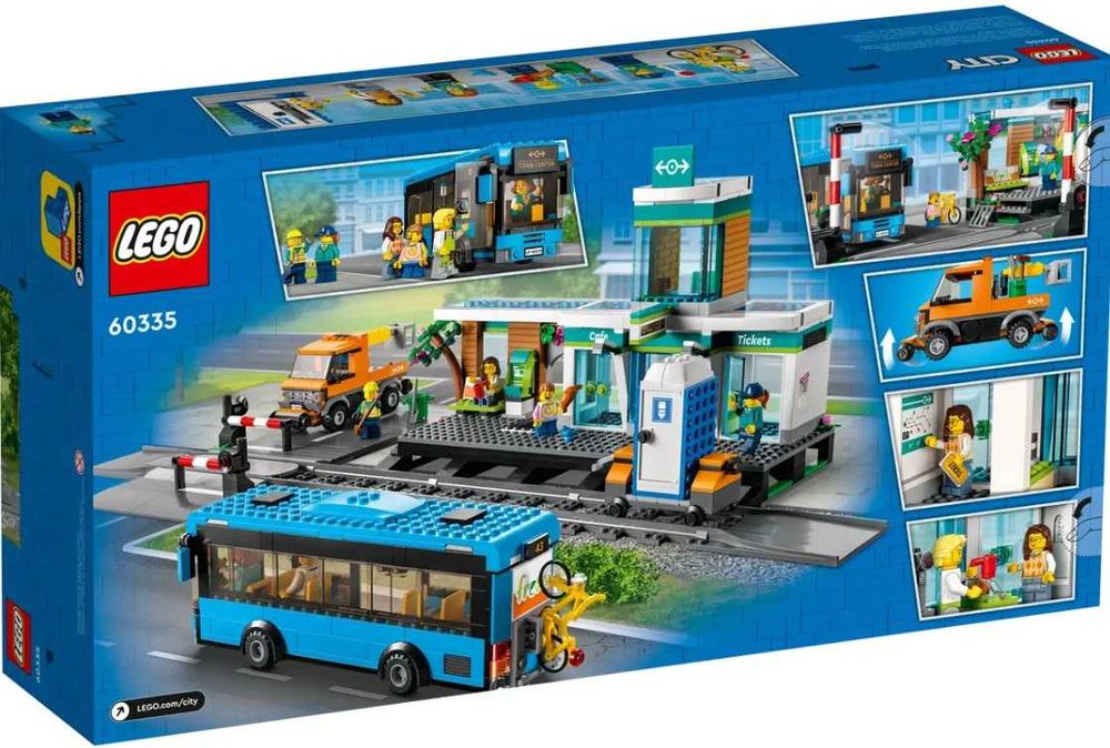2w1 LEGO City 60337 POCIĄG PASAŻERSKI + LEGO Dworzec 60335 na Prezent