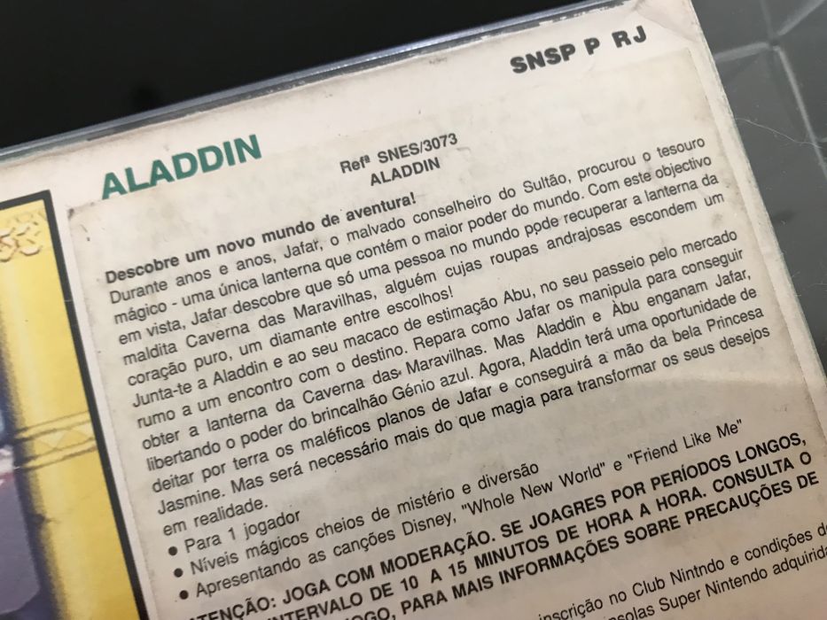 *** Aladdin - Super Nintendo SNES
