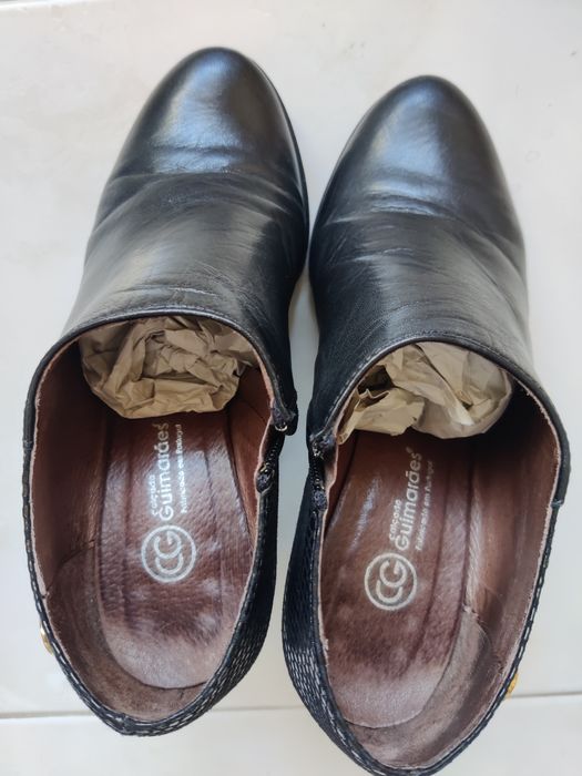 Botins salto alto tamanho 37 pouco usados, marca Calçado Guimarães