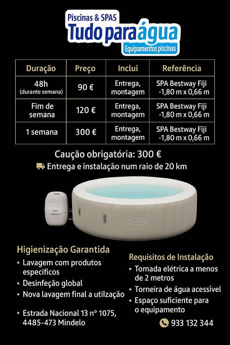 ALUGUER JACUZZI EM CASA