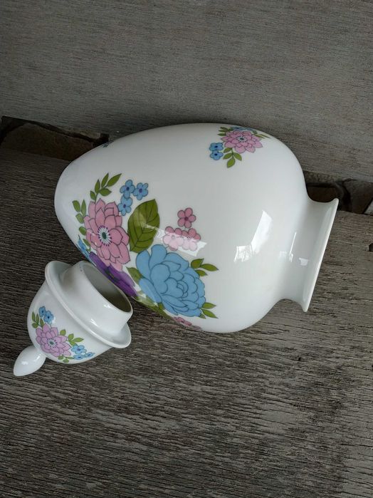 Ваза с крышкой имбирница Германия Винтаж Фарфор