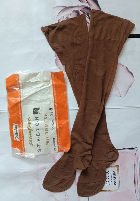Фірмові вінтажні ретро панчохи чулки, колготки р s-