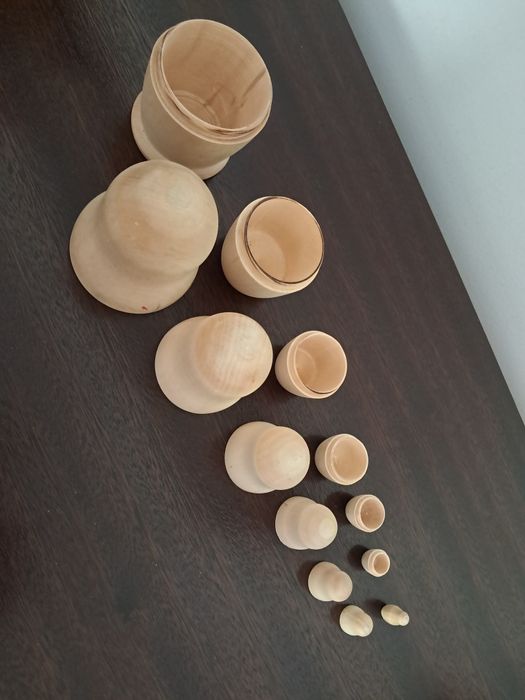 Conjunto 7 matrioscas para pintar