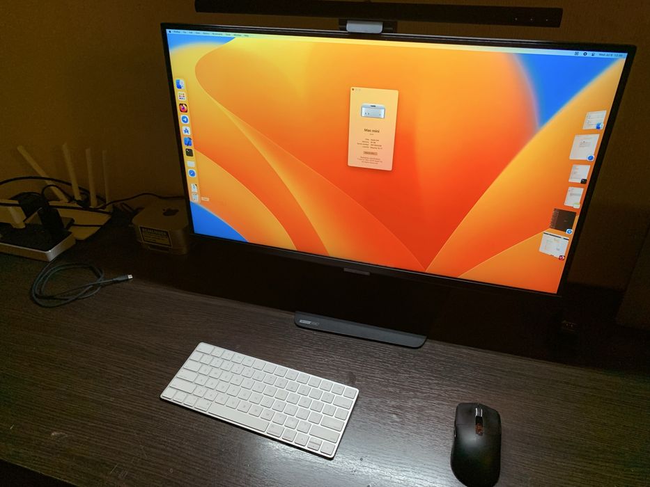 Сетап Mac mini m4 16/256gb + samsung G5 27 2k 180Hz