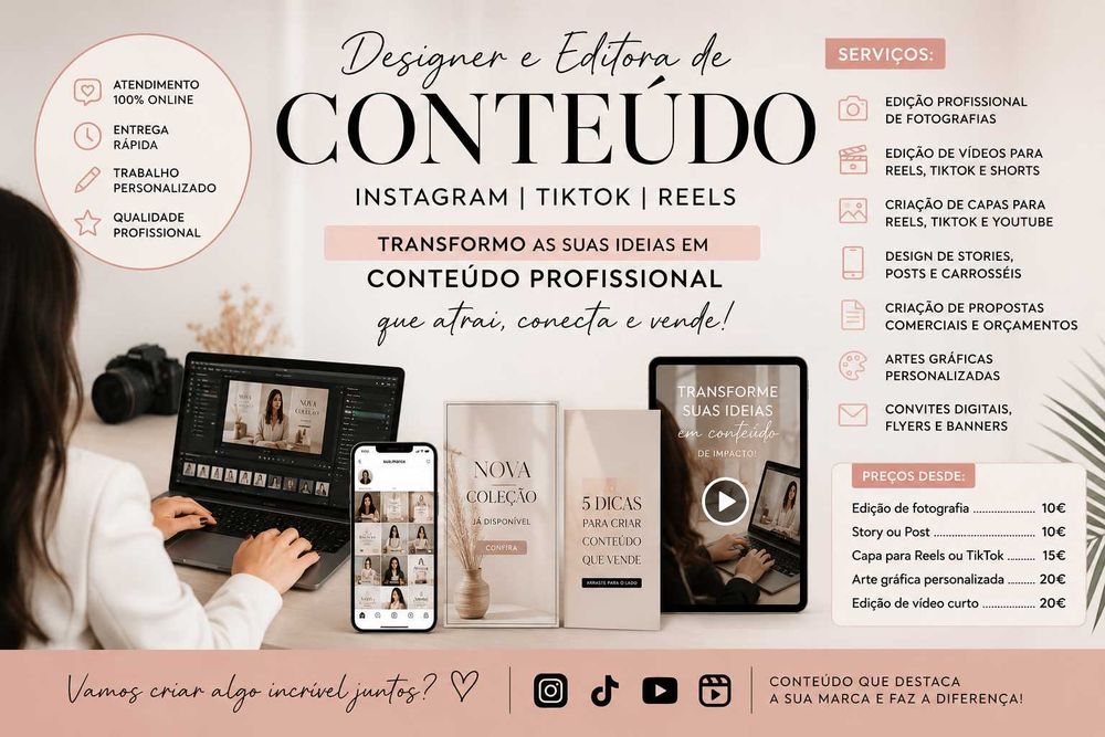 Designer e Editora de Conteúdo | Instagram | TikTok | Reels