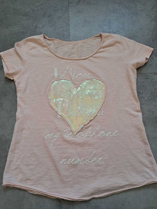 Bluzka pudrowy róż