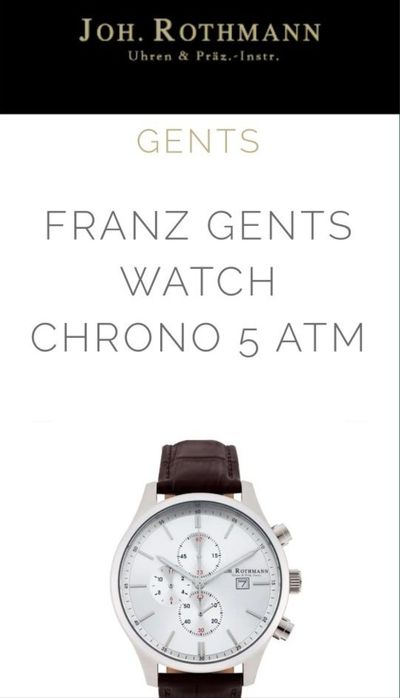 Relógio Johan Rothmann