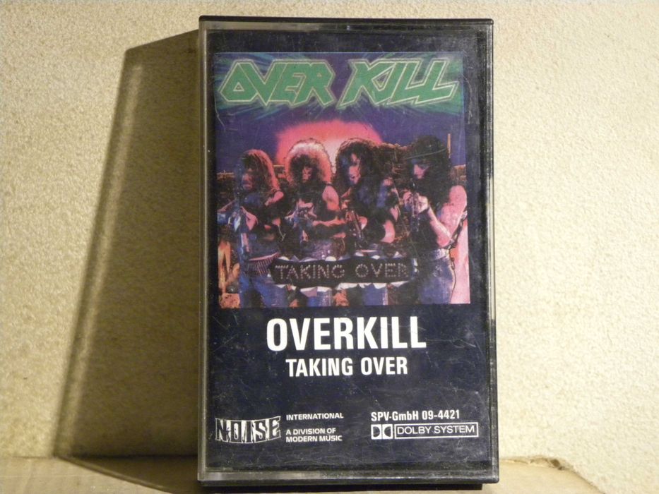 ! kaseta magnetofonowa Overkill ‎– Taking Over germany unikat