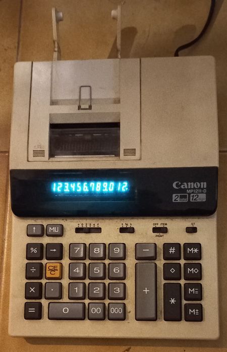 Calculadora Canon de papel