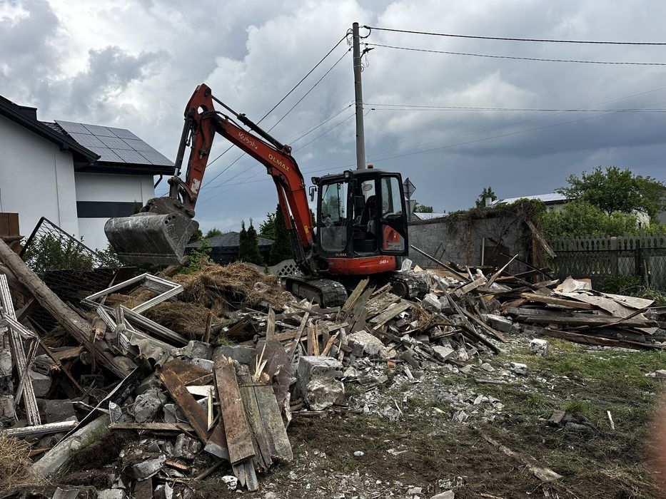Rozbiórki | Wyburzenia | Roboty Ziemne | Minikoparka | Demontaż |