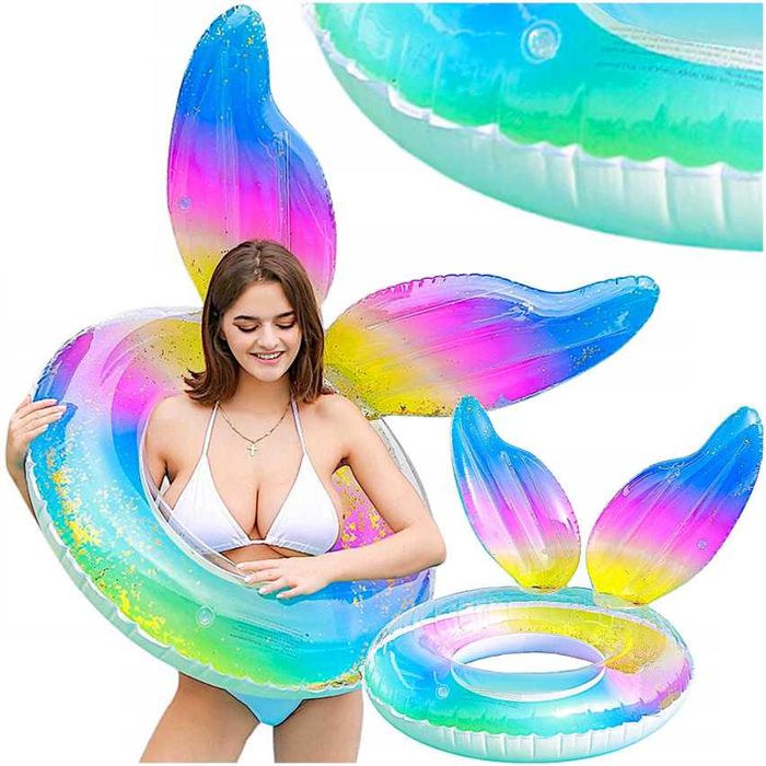 Dmuchane koło do pływania syrenka