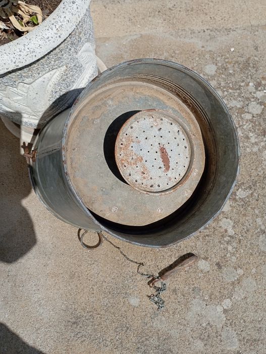 Balde de duche de pendurar com válvula e chuveiro