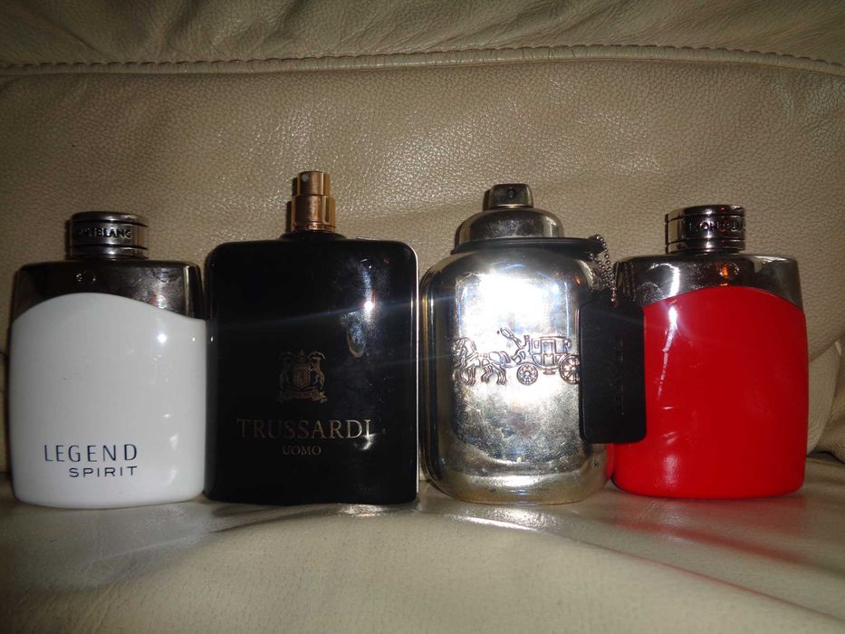 4x puste flakony butelki po oryginalnych perfumach PREMIUM