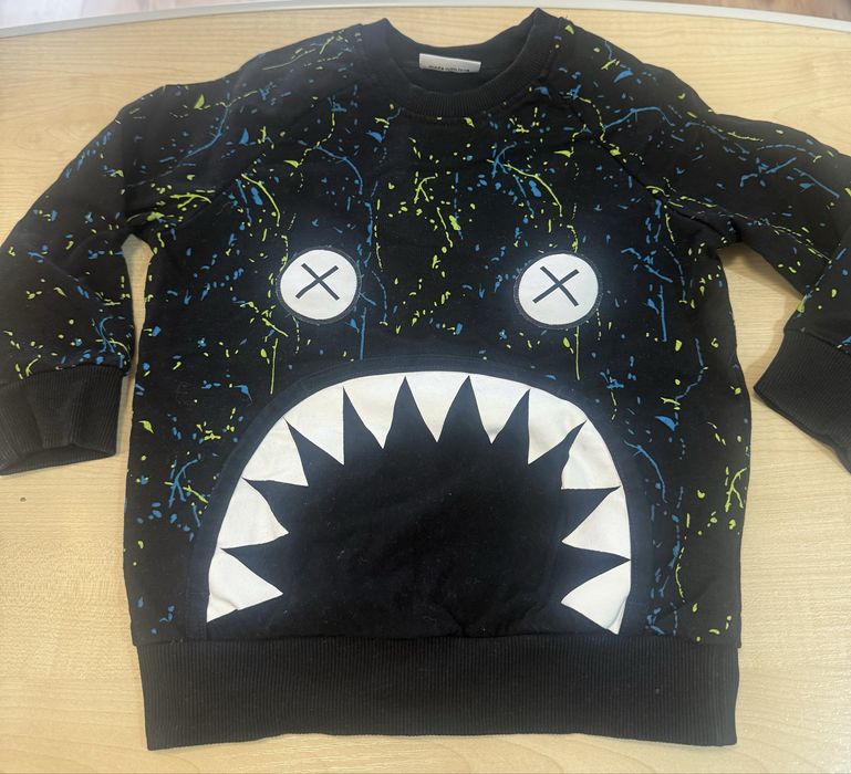 Bluza bawełna czarna monster zęby zombie dash 110