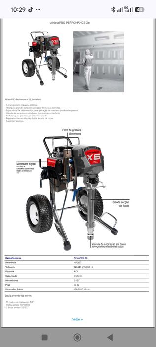 Airless PRO PERFORMANCE massa corrida e pintura