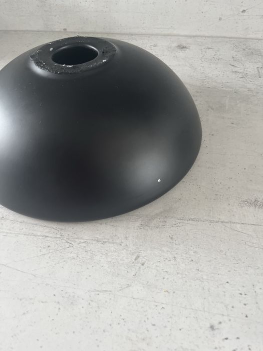 Umywalka czarny mat fi 27 vidaXL