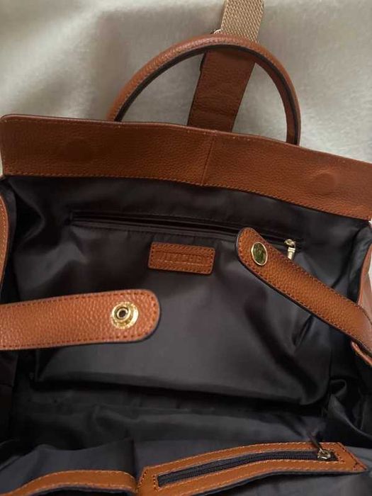 Torebka Wittchen 100% skóra naturalna leather bag kuferek rudy brąz