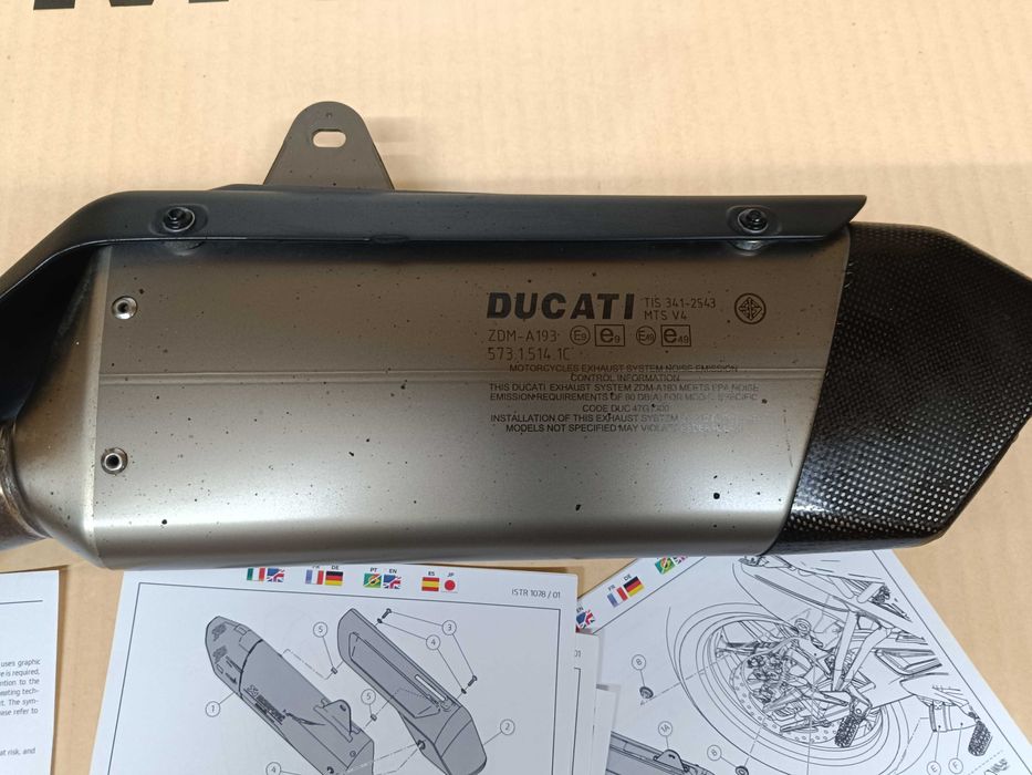 Ponteira Akrapovic Ducati Multistrada V4 V4S