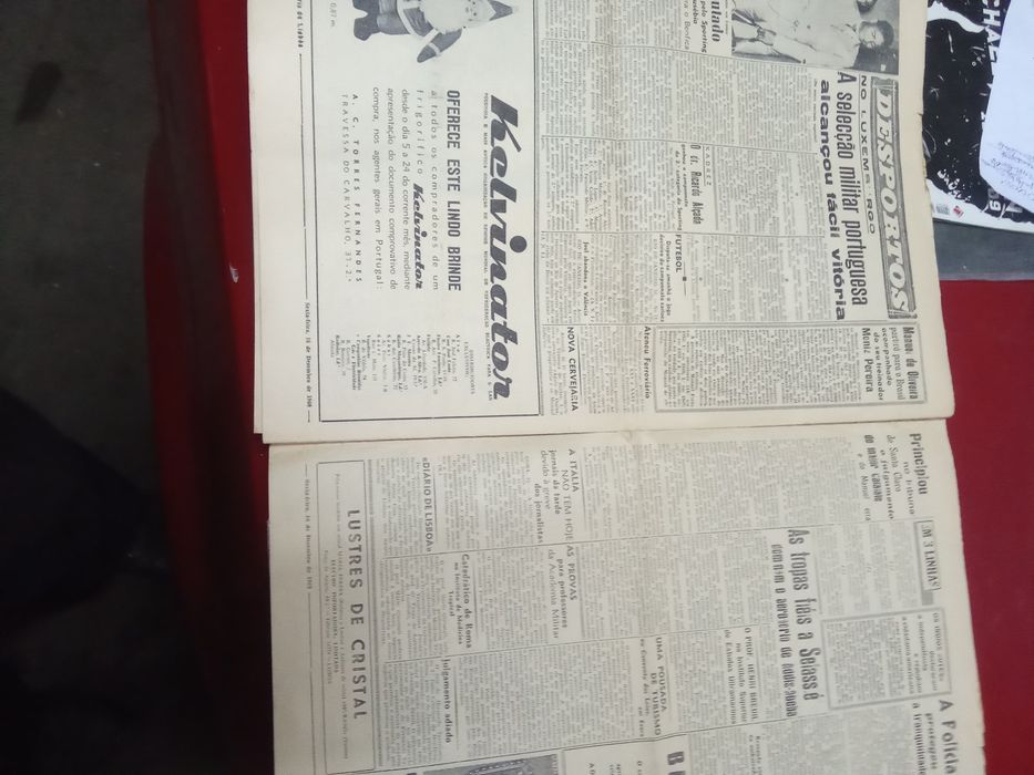 Diário Lisboa dezembro 1960! Bases lajes! Açores!