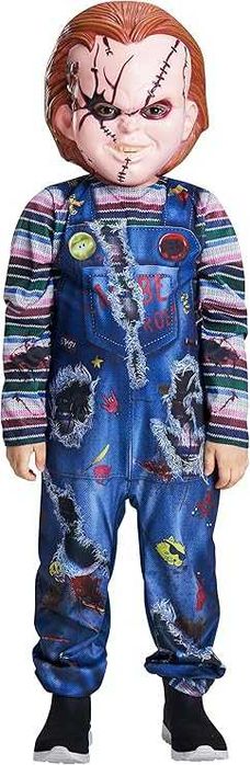 Kostium strój laleczka CHUCKY kombinezon HALLOWEEN roz. 104 cm Q132