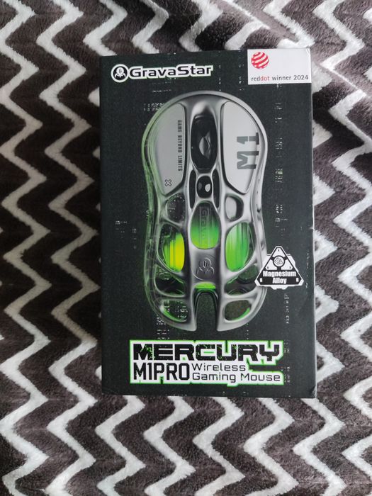 GravaStar Mercury M1 Pro — бездротова ігрова геймерьська миша (Red Dot Winner 2024)