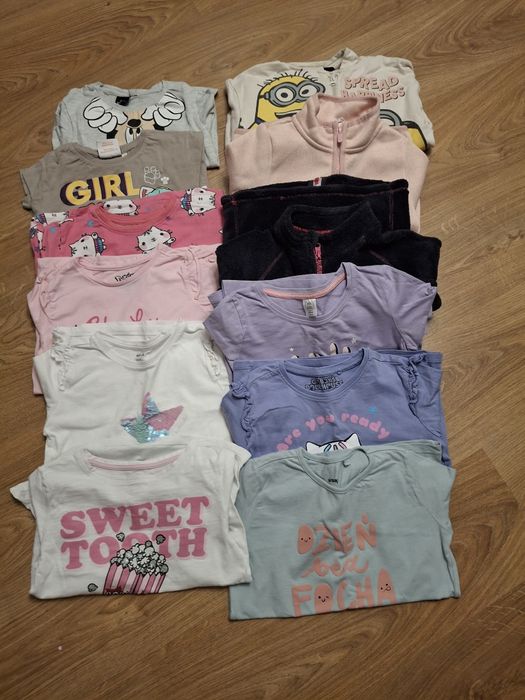 Paka ubrań dla dziewczynki 43 szt  r. 116-122