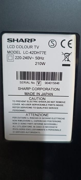 telewizor Sharp LC-42DH77E LCD nie działa