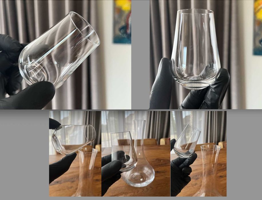Komplet **DUŻE** 2x kieliszek do wina Burgund 839 ml + 1x karafka dekanter 1400 ml