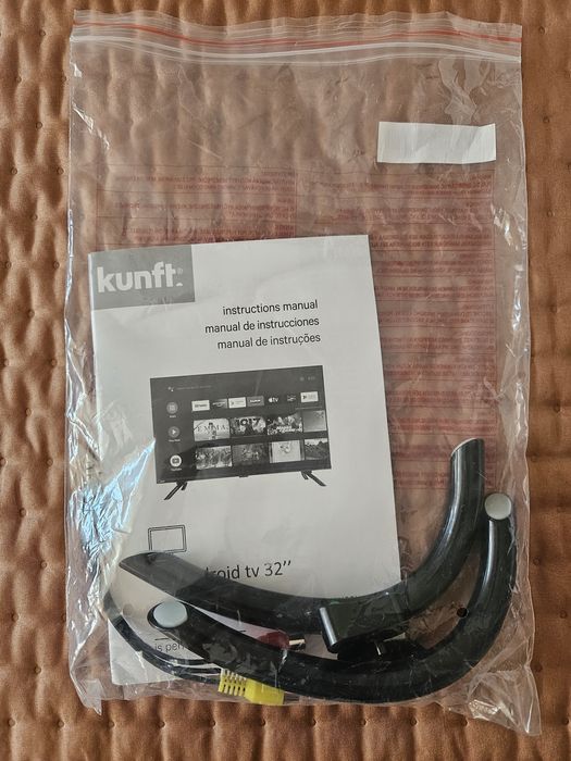 Smart tv led 32" hd Kunft com Dolby Atmos AUDIO.