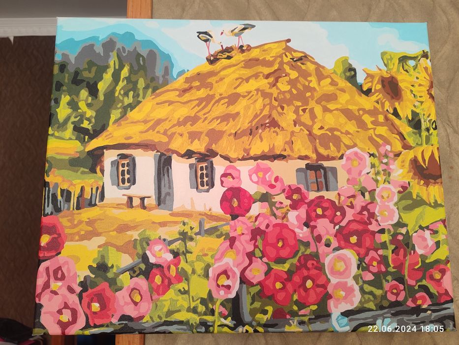 Готова картина по номерах. Дуже красива!