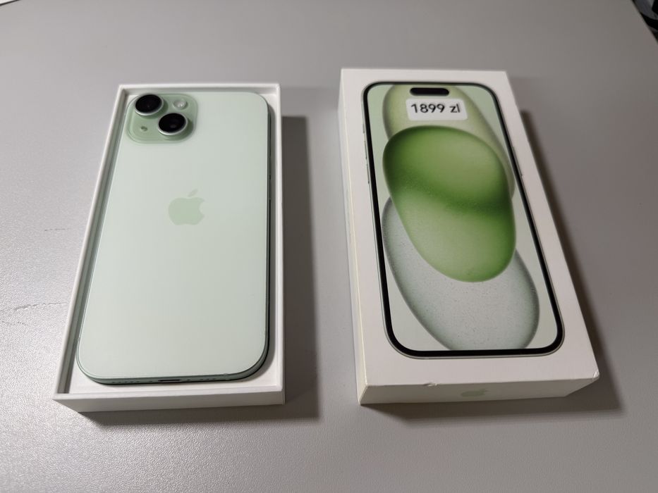 iPhone 15 128GB Green /Stan Idealny/ Sklep Wrocław